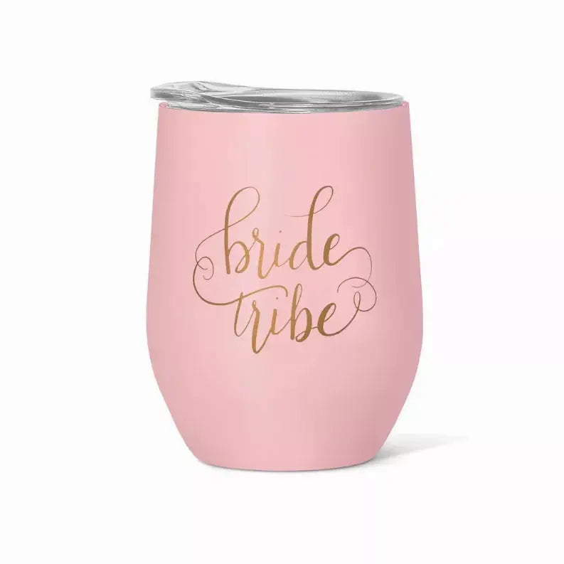 Stainless Steel Bride Tribe Wine & Coffee Tumbler 16 oz. Samantha Margaret