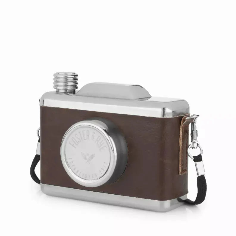 Stainless Steel Snapshot Flask By Foster & Rye True Brands