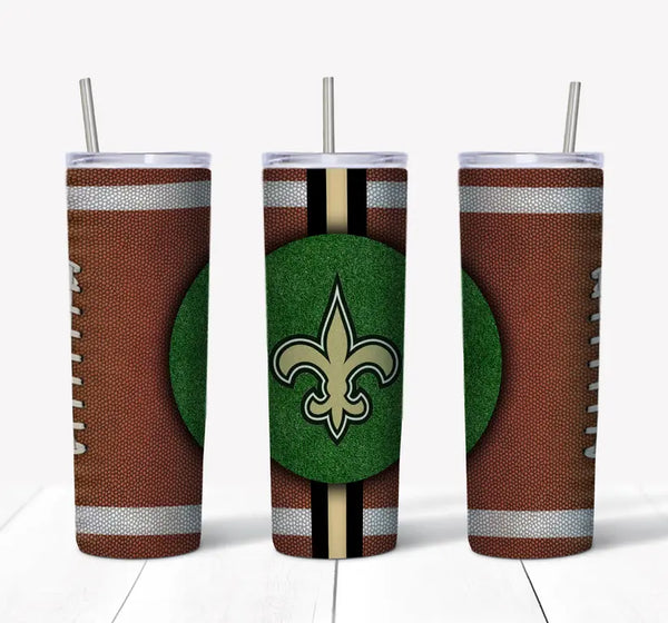 Stainless Steel Tumbler -Football Your Custom Sports