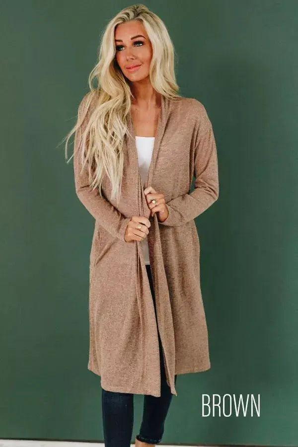 Stanford Slouchy Knit Cardigan Stay Warm in Style