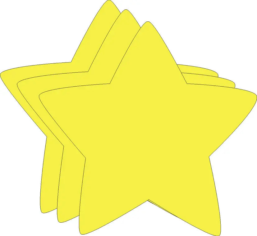 Star Bright Neon Single Color Large Cut-Outs Creative Shapes