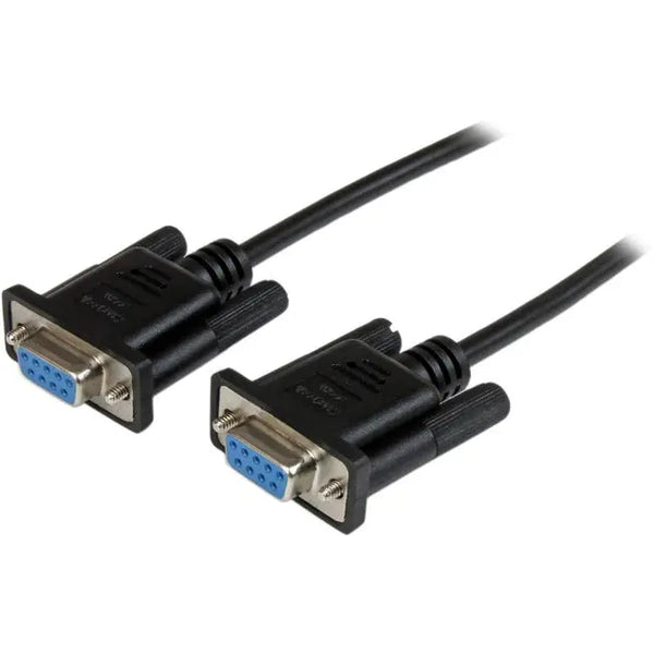 StarTech.com 1m Black DB9 RS232 Serial Null Modem Cable F/F StarTech.com