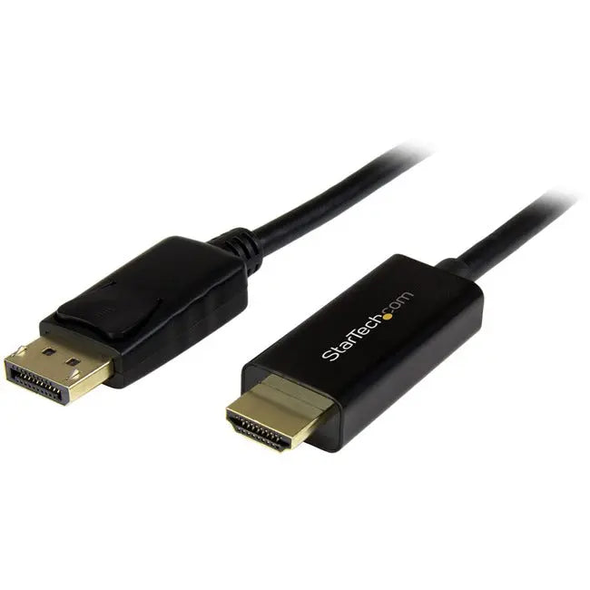 StarTech.com DisplayPort to HDMI Adapter Cable - 5 m (16 ft.) - DP to HDMI Adapter with Built-in Cable - (M / M) Ultra HD 4K 30 Hz StarTech.com