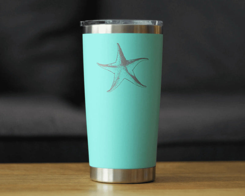 Starfish Insulated Travel Tumbler - Ocean Beach Gifts Bevvee