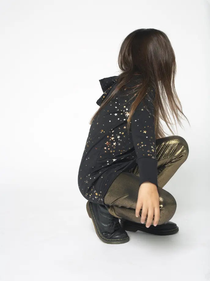 Starry Night Foil Leggings Tru Luv