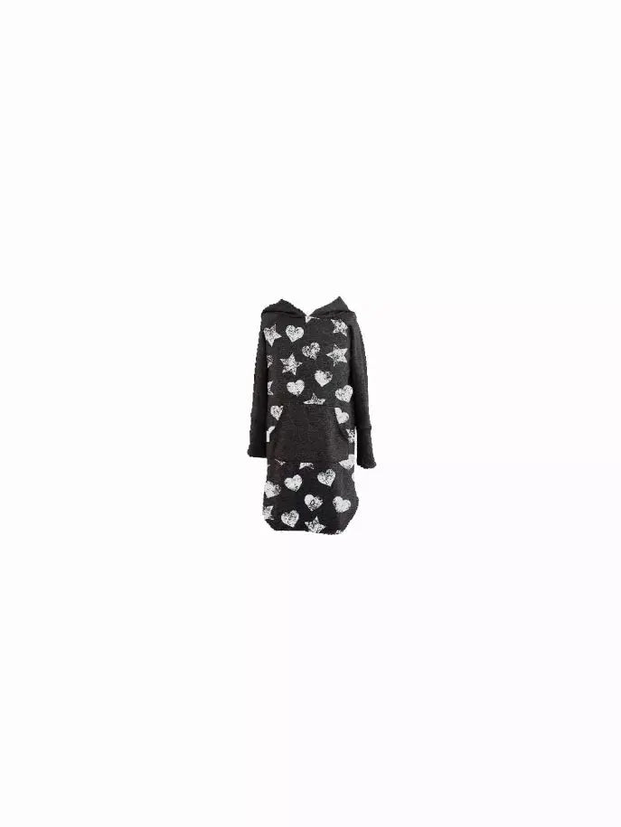 Stars & Hearts Hoodie Dress Little Mass