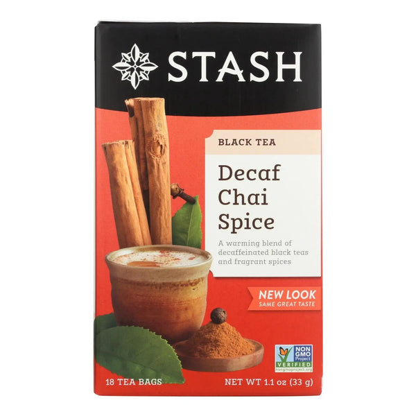 Stash Tea - Tea Decaf Chai Spice - Case Of 6 - 18 Ct Stash Tea