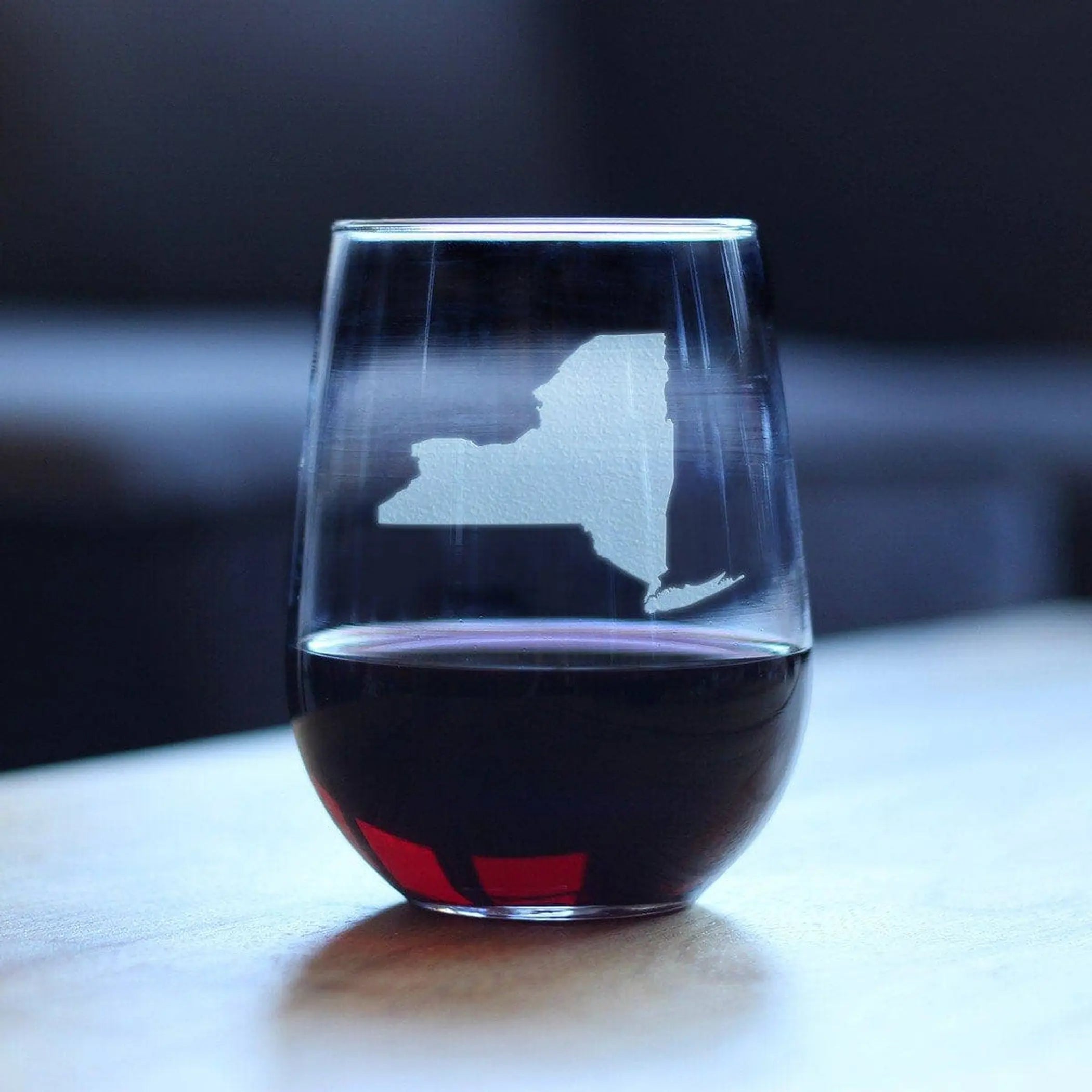 State of New York Stemless Wine Glass - New Yorkers Gifts Bevvee