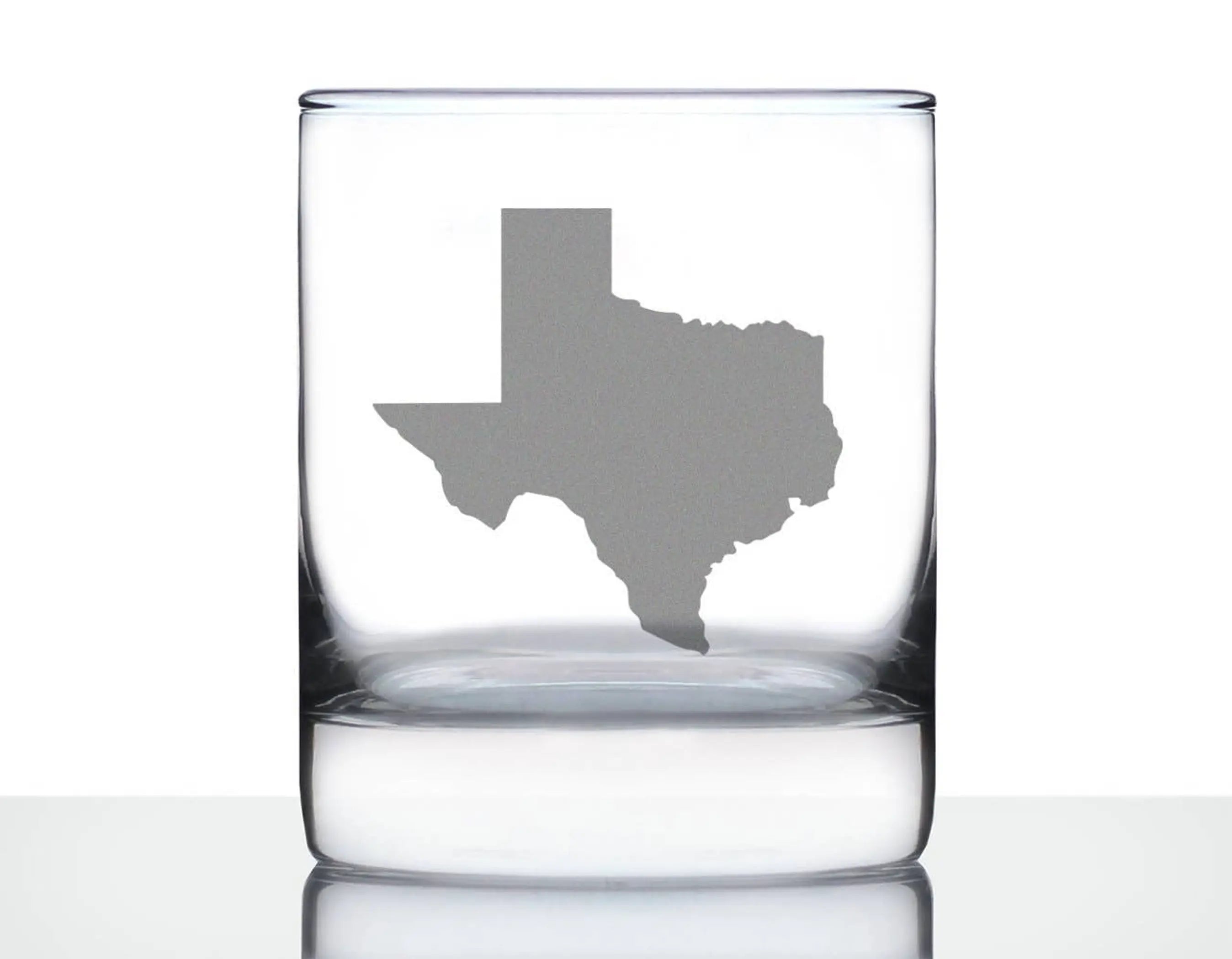 State of Texas Whiskey Rocks Glass - Texans Gifts and Decor Bevvee