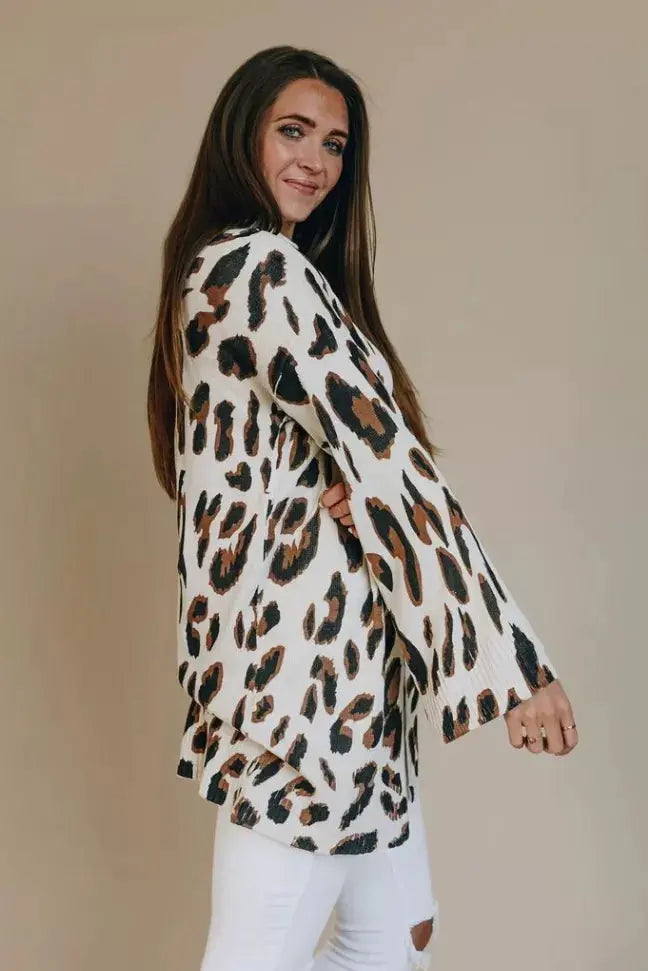 Stay Wild Leopard Cardi Stay Warm in Style
