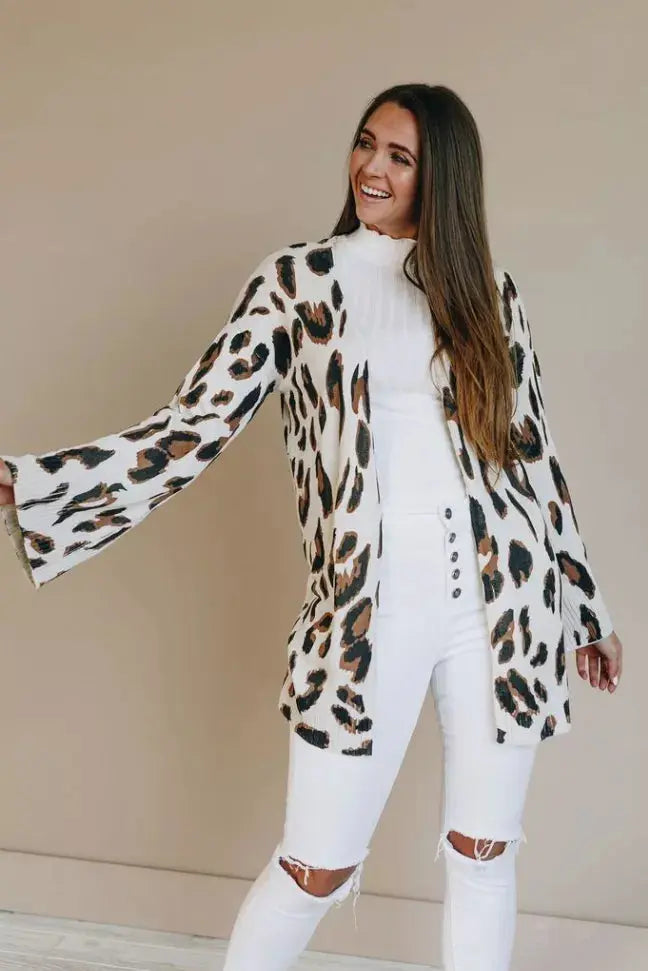 Stay Wild Leopard Cardi Stay Warm in Style