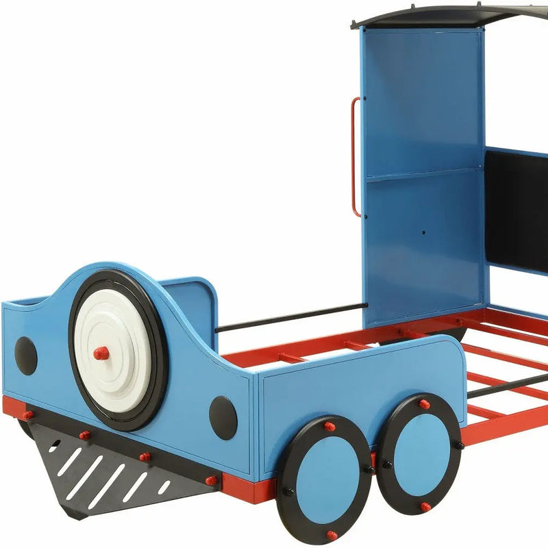 Steel Twin Red White and Blue Bed Homeroots Bed & Bath