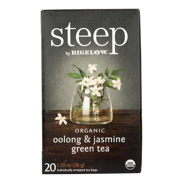 Steep By Bigelow Organic Oolong And Jasmine Green Tea  - Case Of 6 - 20 Bags Steep By Bigelow