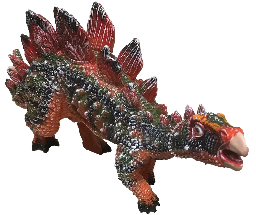 Stegosaurus 17" Vinyl Dinosaur Figurine with Sound Effects Texas Toy Distribution