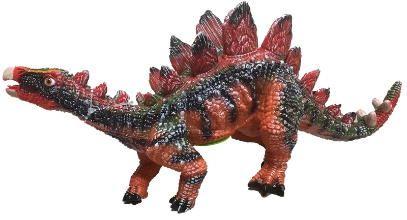 Stegosaurus 17" Vinyl Dinosaur Figurine with Sound Effects Texas Toy Distribution