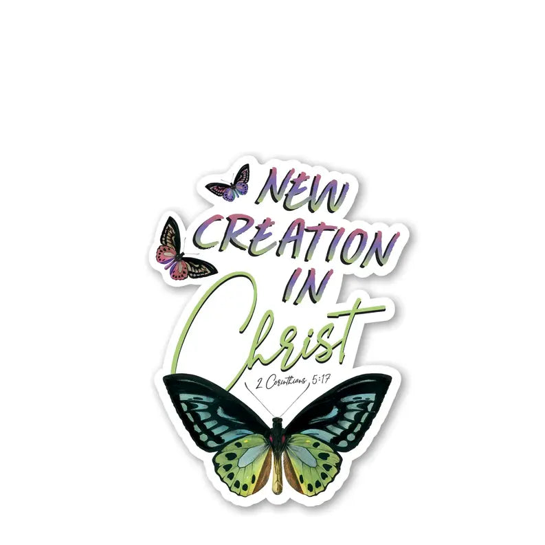 Sticker Butterfly New Creation In Christ Dicksons Inc
