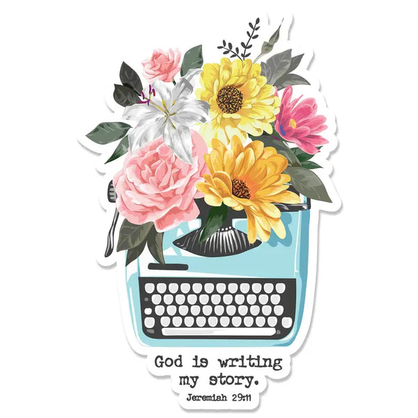 Sticker God Writing My Story Jer. 29:11 Dicksons Inc