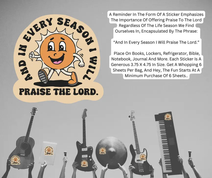 Sticker I Will Praise The Lord Dicksons Inc