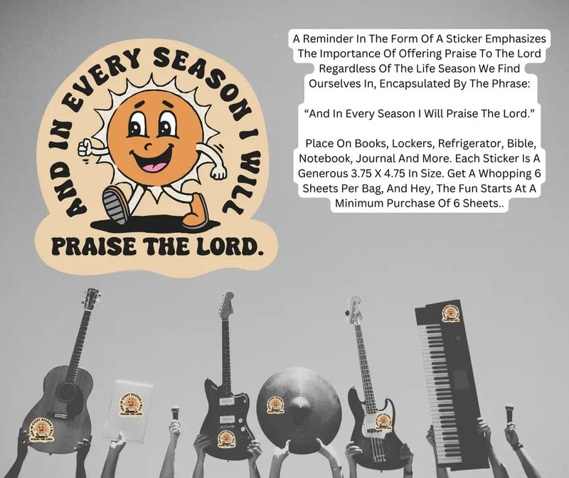 Sticker I Will Praise The Lord Dicksons Inc