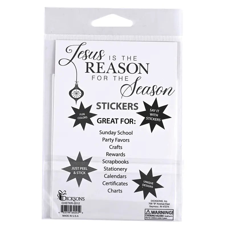 Sticker Sheet Cross Jesus The Reason Dicksons Inc