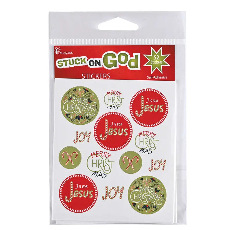 Sticker Sheets J Is For Jesus Round Dicksons Inc