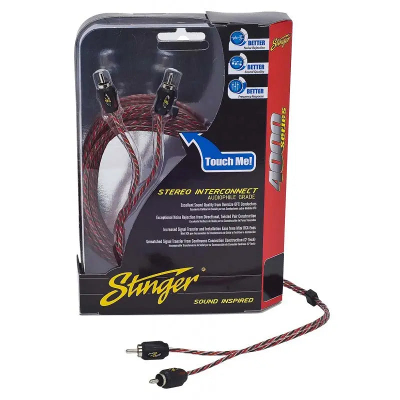 Stinger 6ft 4000 2ch Rca's Directional Twisted STINGER