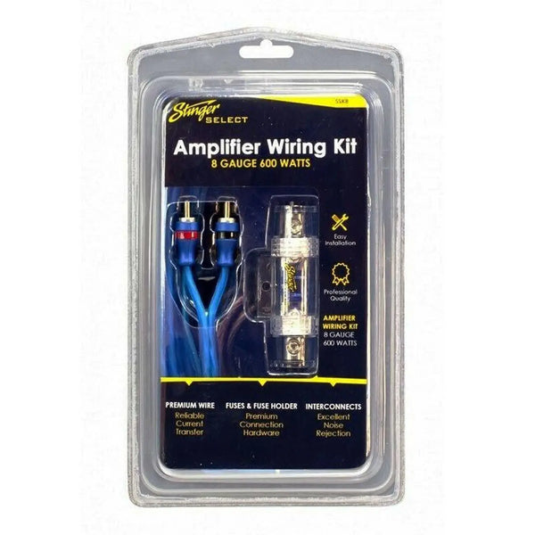 Stinger 8 Gauge Amplifier Wiring Kit Cca Wire - 600 Watts STINGER