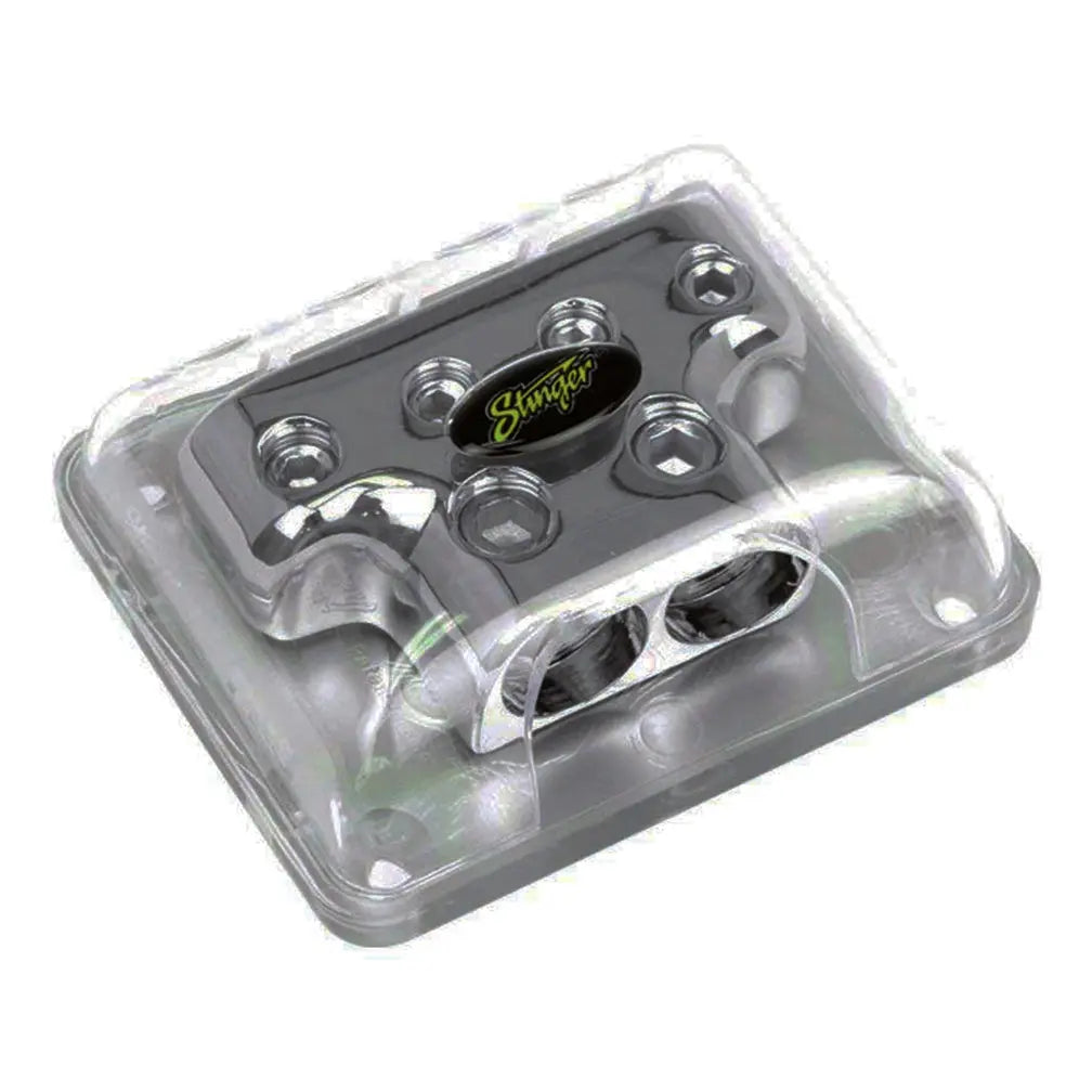 Stinger Power Distribution Block - Two 1/0ga Inputs / Four 4ga Outputs STINGER