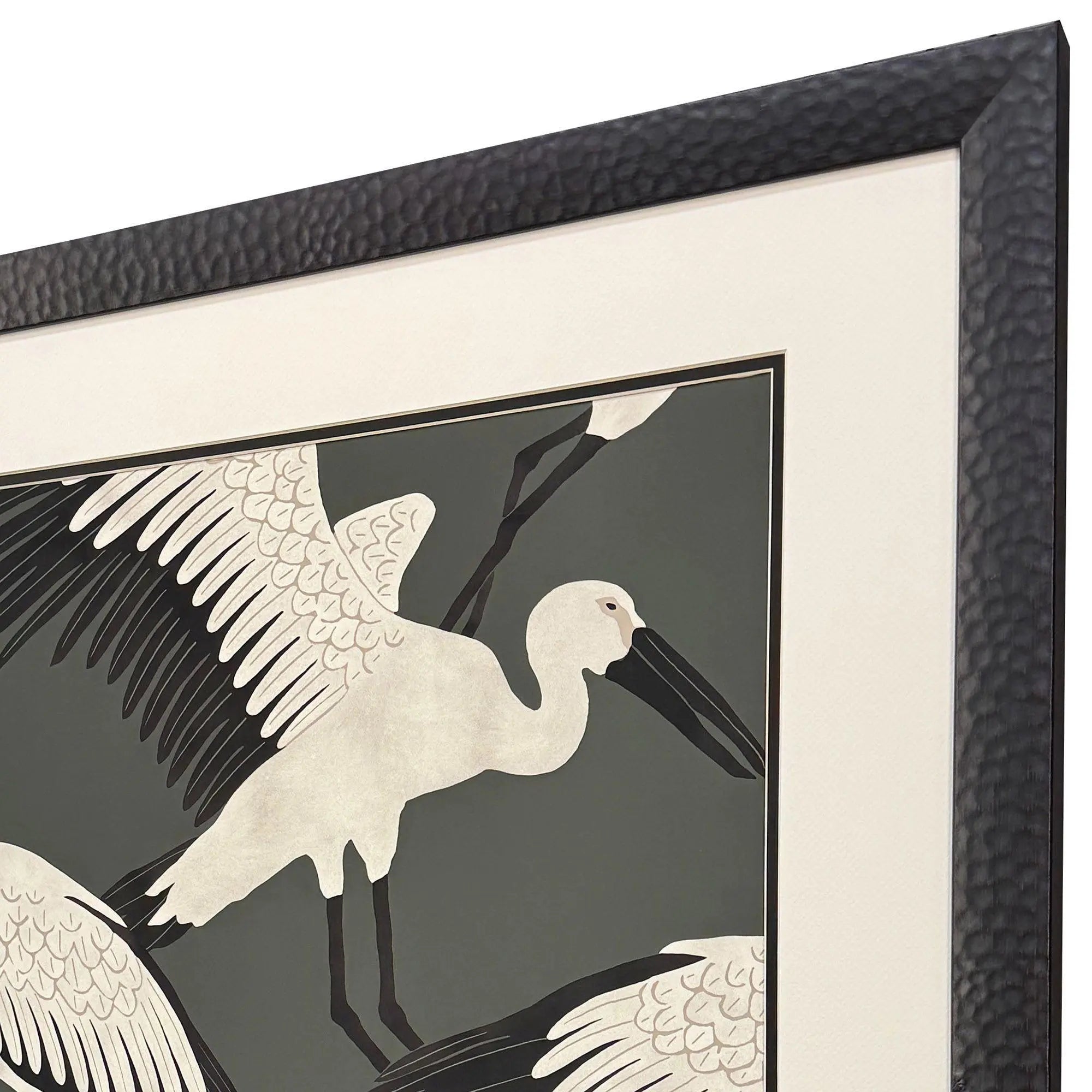 Stork Storm - Swoop Black Framed Wall Art Homeroots Home Decor