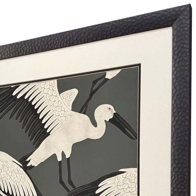 Stork Storm - Swoop Black Framed Wall Art Homeroots Home Decor