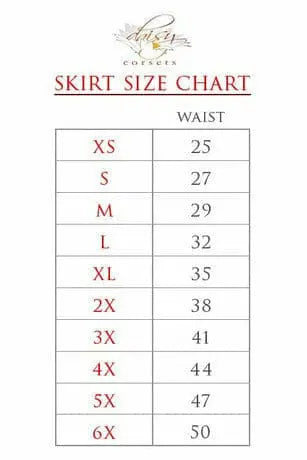 Stretch Lycra Skirt Daisy Corsets