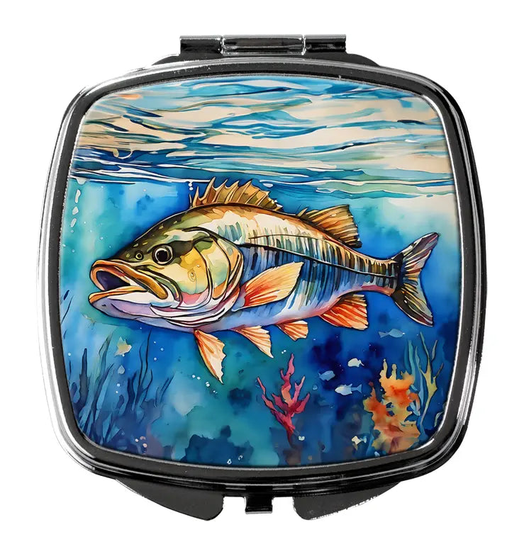 Striped Bass Compact Mirror Caroline's Treasures