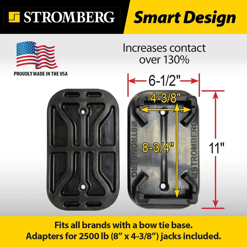 Stromberg Epdm Rubber Scissor Jack Shoes (2-pack) STROMBERG