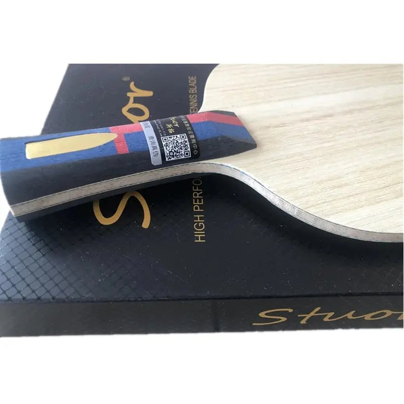 Stuor 7Plys ALC Carbon Fiber Table Tennis Blade Ping Pong Racket Fast Attack Table Tennis Accessories Gold Logo