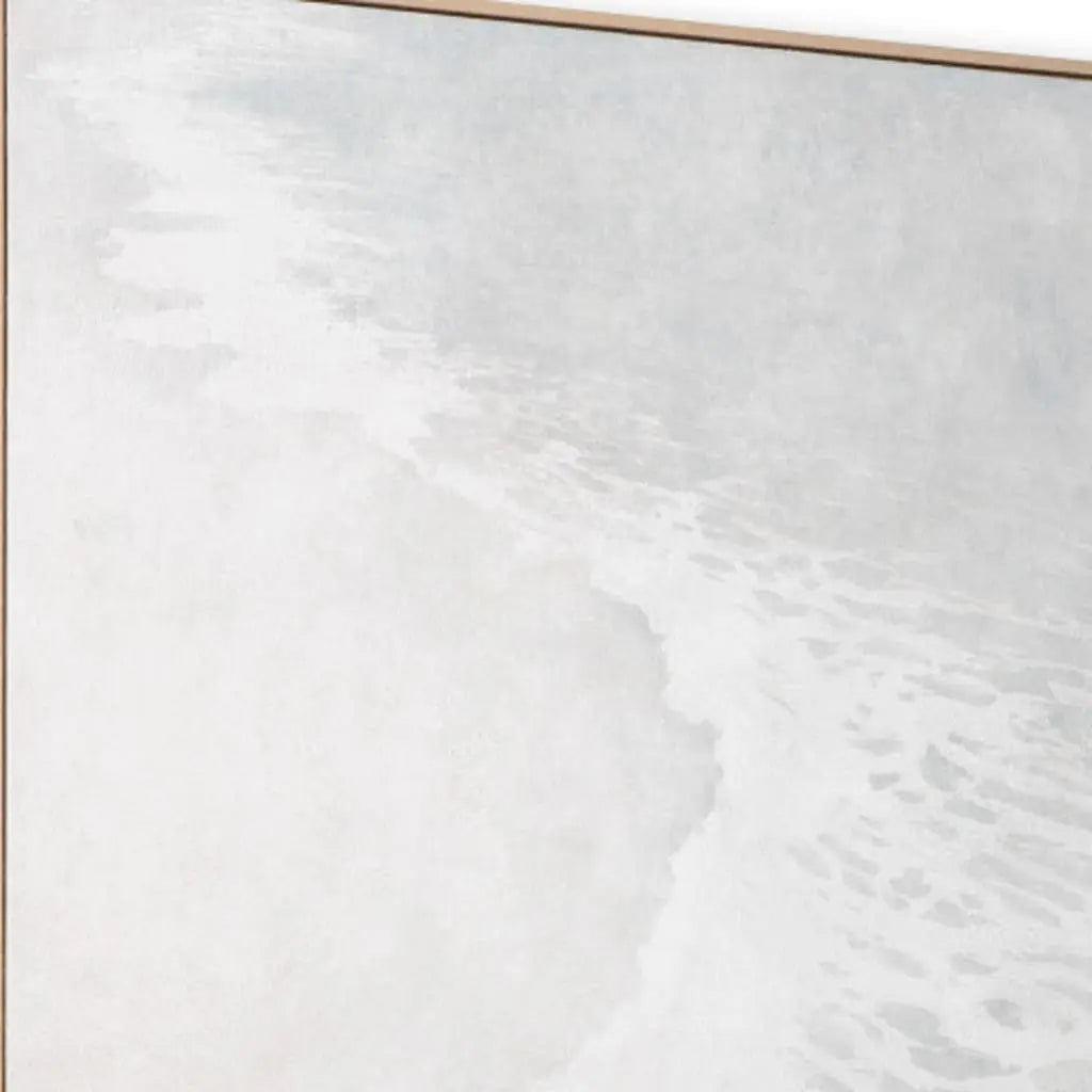Subtle Interlude Hand Painted Light Brown Floater Frame Wall Art Homeroots Home Decor