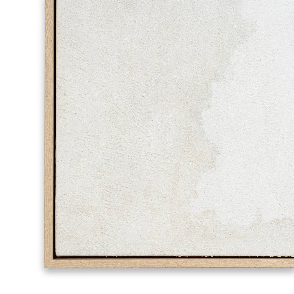 Subtle Interlude Hand Painted Light Brown Floater Frame Wall Art Homeroots Home Decor