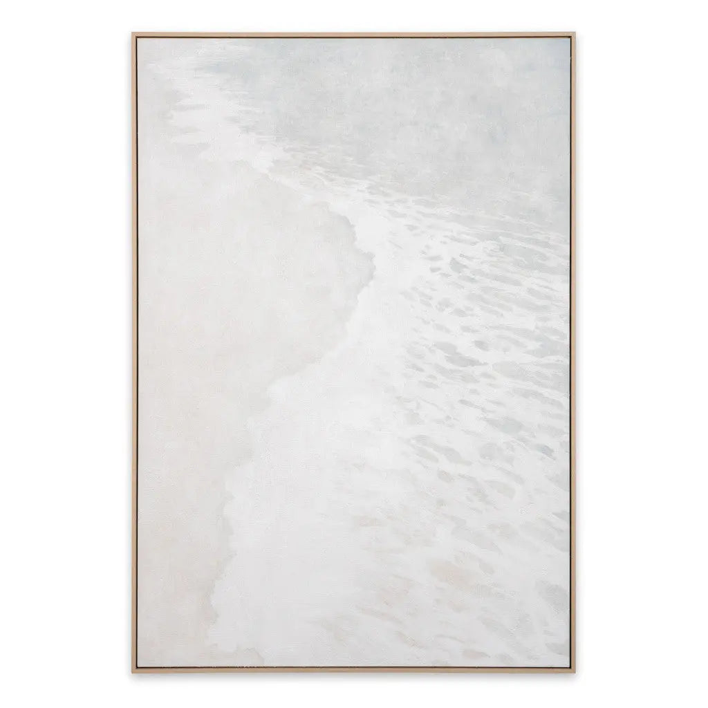 Subtle Interlude Hand Painted Light Brown Floater Frame Wall Art Homeroots Home Decor