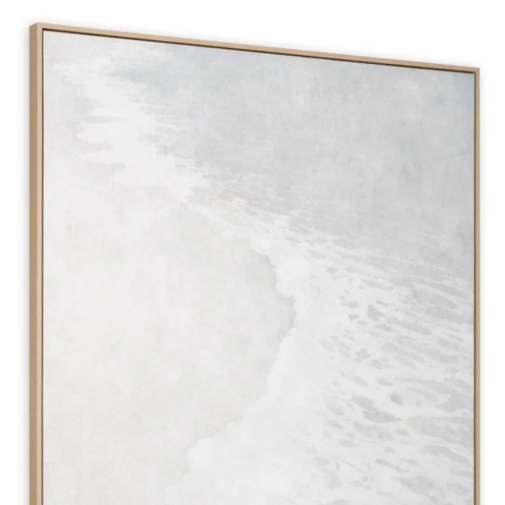 Subtle Interlude Hand Painted Light Brown Floater Frame Wall Art Homeroots Home Decor