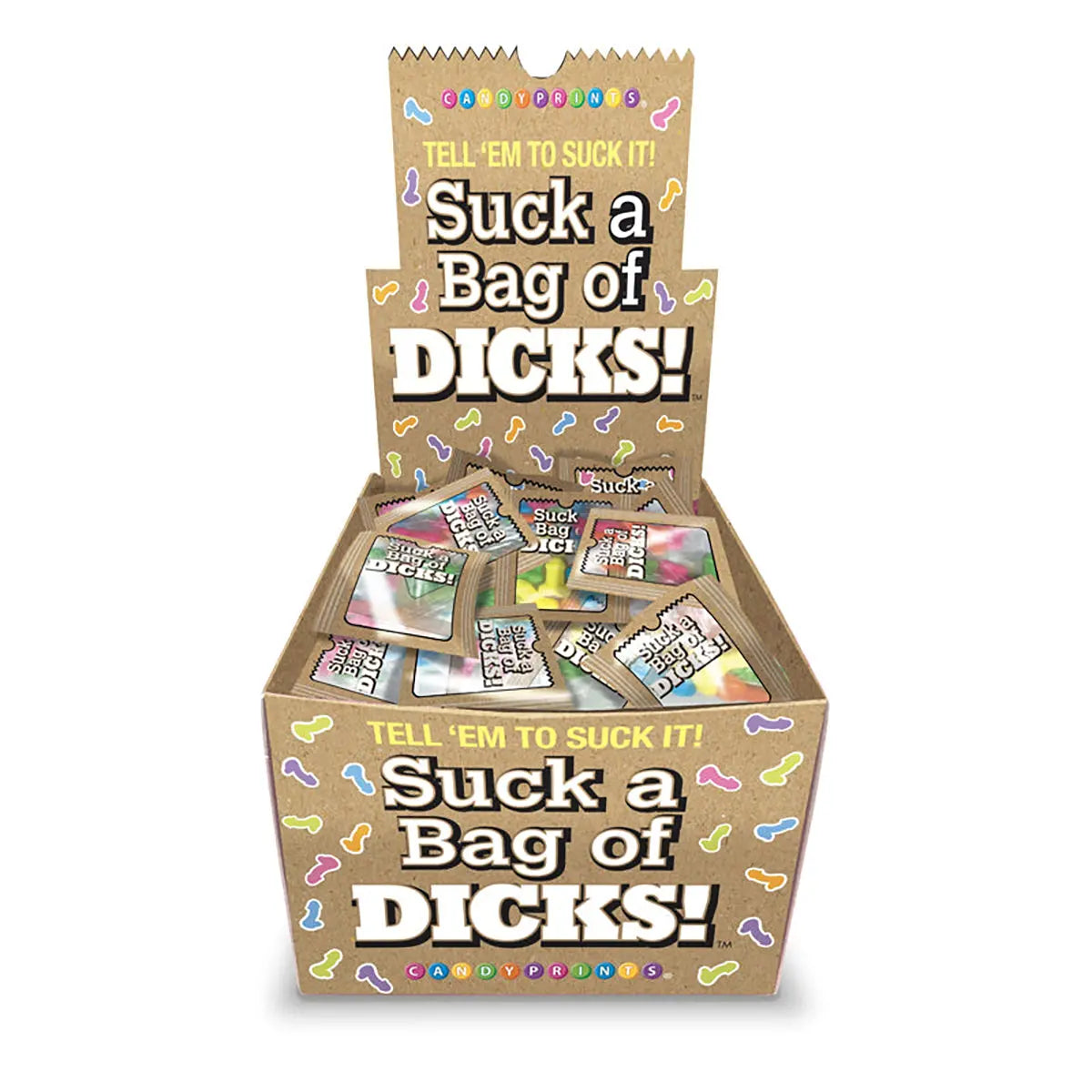 Suck A Bag Of Dicks 100pk Display Little Genie