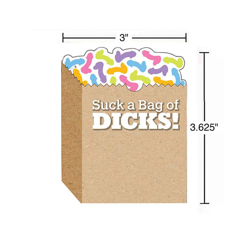 Suck a Bag of Dicks Sticky Notes Little Genie