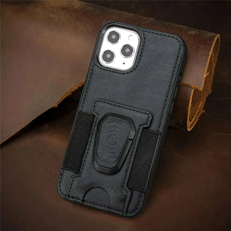Suitable-for-iphone12-mobile-phone-case-magnetic-suction-car-multi-card-ring-bracket-four-corner-all-inclusive-iphone-protective-cover-GreatEagleInc-334208526