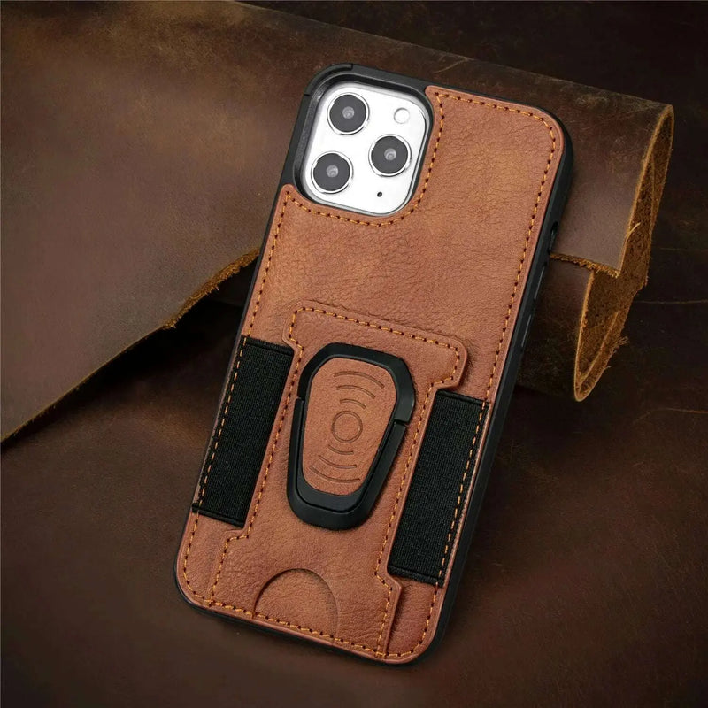 Suitable-for-iphone12-mobile-phone-case-magnetic-suction-car-multi-card-ring-bracket-four-corner-all-inclusive-iphone-protective-cover-GreatEagleInc-334208742