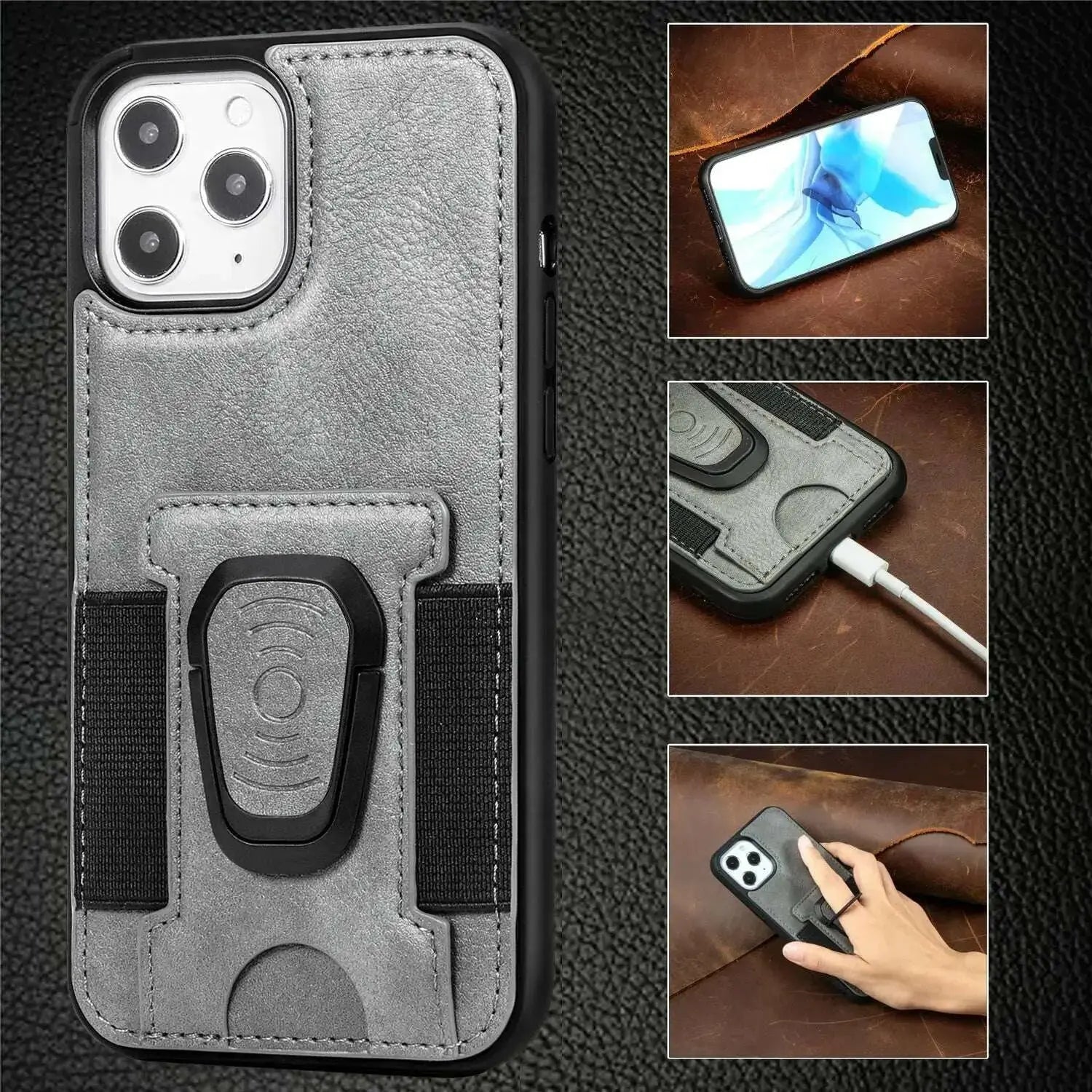 Suitable-for-iphone12-mobile-phone-case-magnetic-suction-car-multi-card-ring-bracket-four-corner-all-inclusive-iphone-protective-cover-GreatEagleInc-334209385