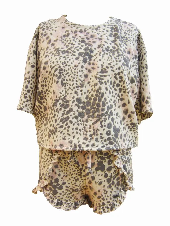 Summer Chillin Boxy Top & Wrap Shorts Set Little Mass