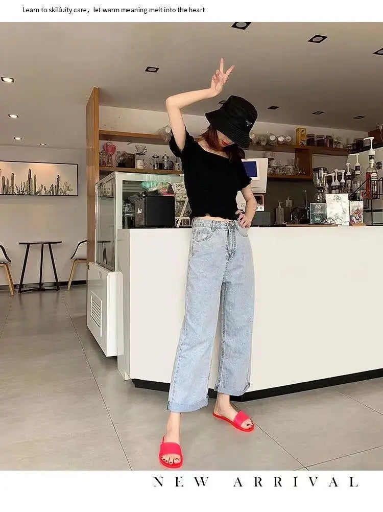 Summer New Crystal Slippers for Women, Large Size, Fashionable Jelly Outer Wear, Casual Home Couple, Deodorant Flip Flops, Cross-Border GreatEagleInc