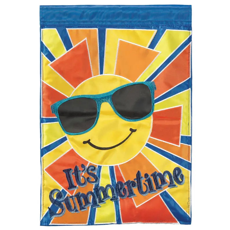 Sun It's Summertime Flag Poly Garden Dicksons Inc