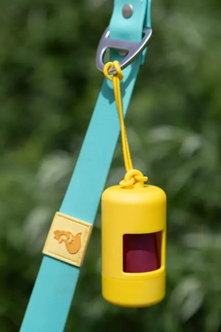 Sun Kissed Yellow Waste Bag Dispenser Aria the Fox