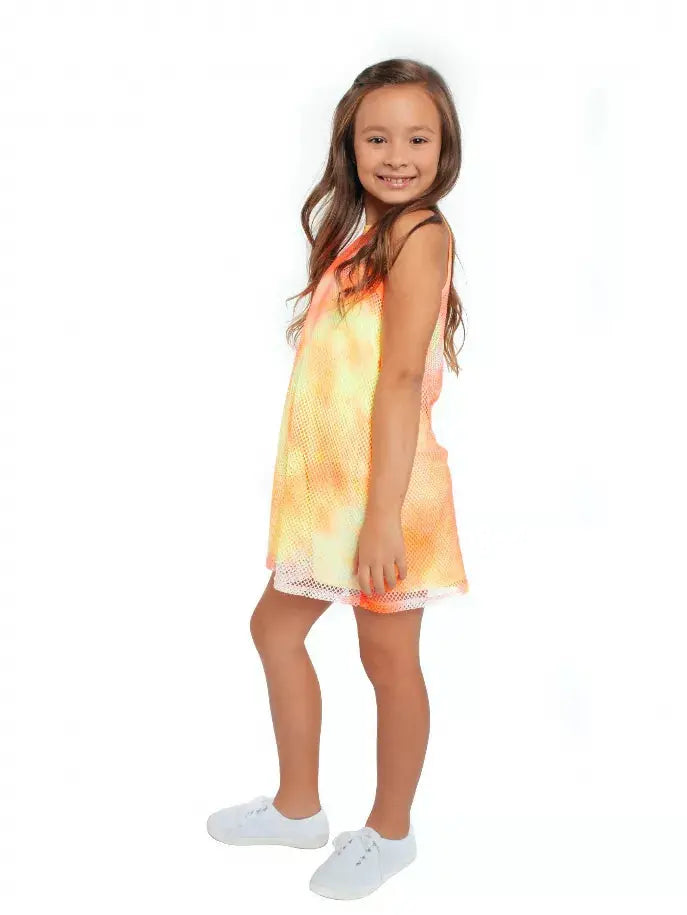 Sunburst Mesh Halter Dress Tru Luv