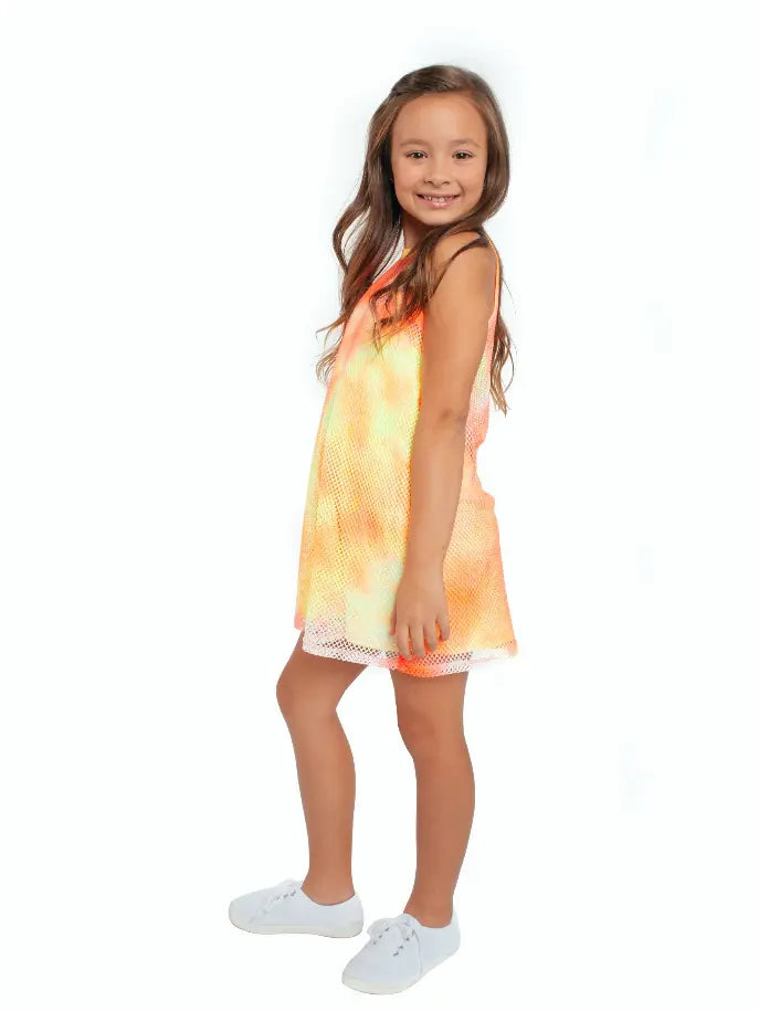 Sunburst Mesh Halter Dress Tru Luv