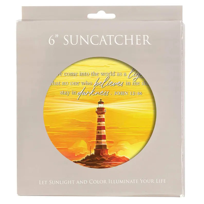 Suncatcher Lighthouse John 12:46 6in Dicksons Inc